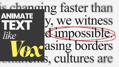 Vox-Style Text Animation — Highlight Words Like in Professional Documentaries