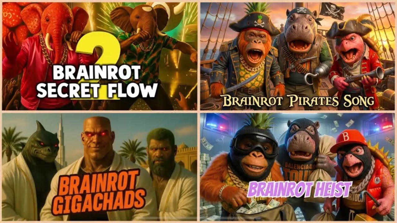 Brazil BRAINROT RAP 🆚 BRAINROT Pirates SONG 🆚 Brainrot SONG Brazil PHONK - Tiles Hop EDM Rush