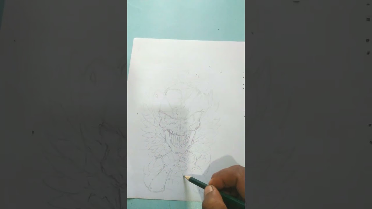 Draw thesain tattoo skull