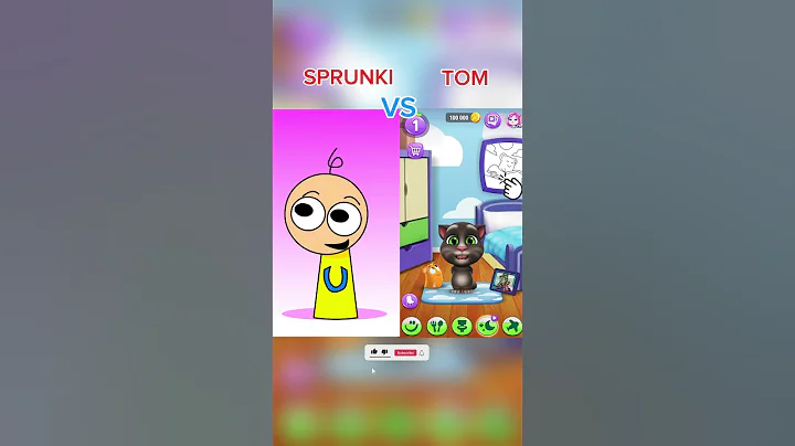 SPRUNKI vs TOM — The Fight Nobody Expected #talkingtom #singer #games #sprunki #cat #shorts