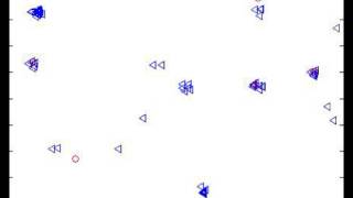 Simulation of natural systems: Predator-prey model - swarming fish