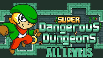 Super Dangerous Dungeon - Full Game - ALL Levels (Gameplay Walktrough) - Game Movie