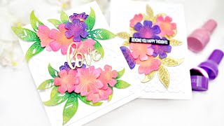 Creating Lush Layers with Floral Die Cuts & Paper Pouncers