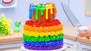 Miniature Rainbow Chocolate Cake Decorating  1000+ Miniature Rainbow Cake Recipes By Baking Yummy