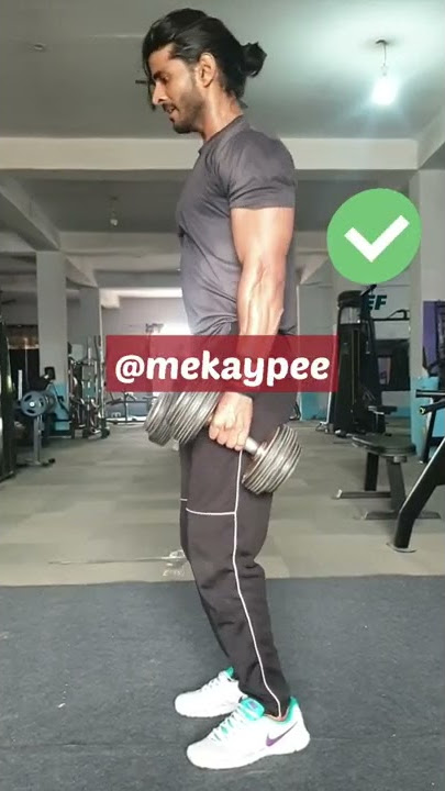 How to do dumbbell #shrugs correct | #Shoulder #traps #exercise | #gym attitude #status | kaypee