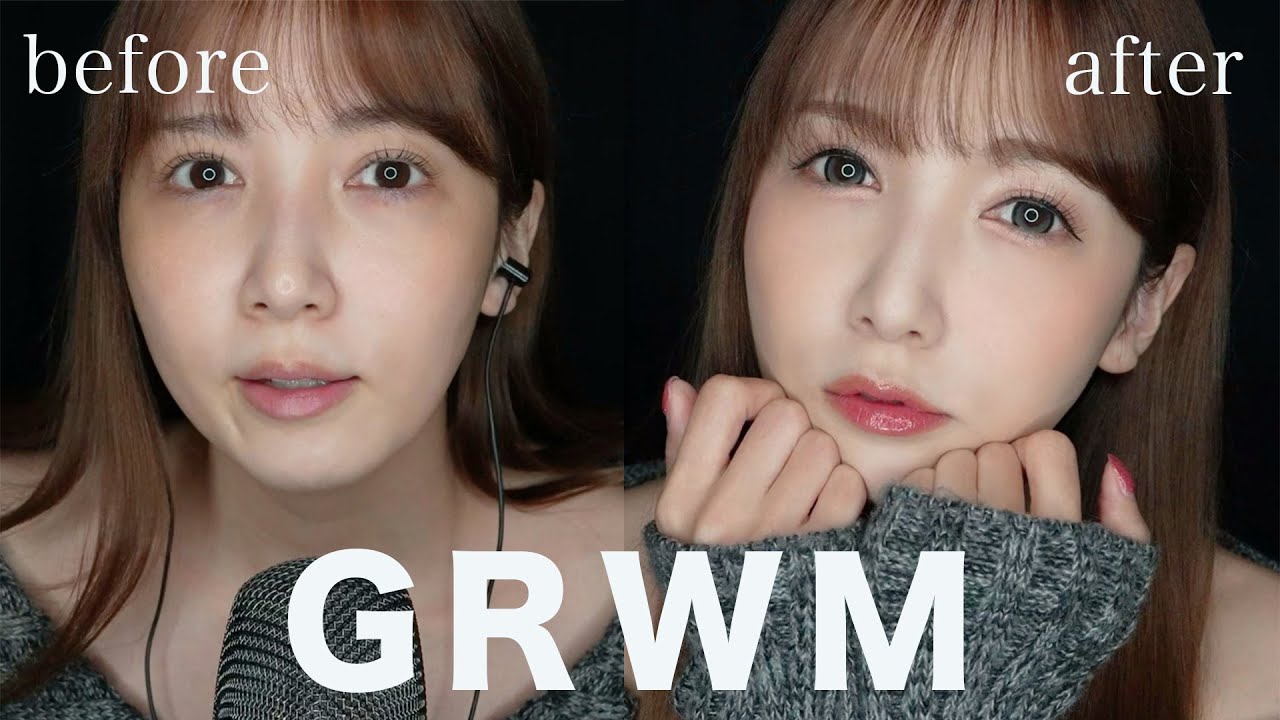 【ASMR】雑談しながら最新の毎日メイクをする音💄【GRWM】