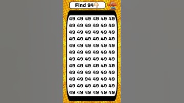 Find the number 94 #quiz #quiztime #puzzlegame #numberpuzzle