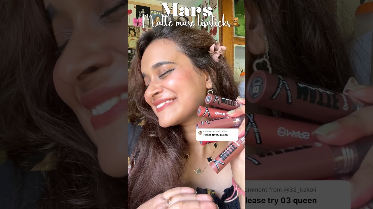 😳*Viral*Mars Matte muse lipsticks🫶 