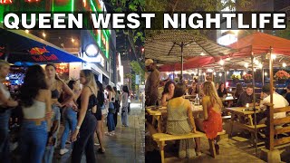 Friday Queen West Nightlife Walk in Toronto (August 2021)