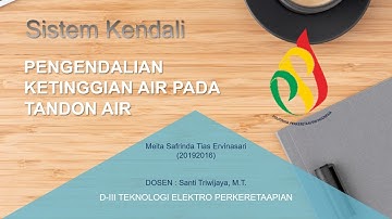 Sistem Pengendali Ketinggian Air dengan Pompa Air, Sensor Ultrasonik, Progam Arduino dan LabVIEW