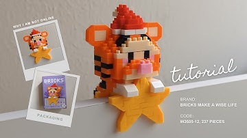 How to Build Tigger Star Deco for PC | Bricks Make a Wise Life W2605-12 Tutorial | Hang On Pendant
