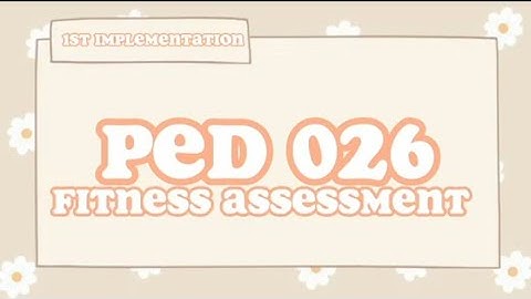 PED 026 Module 4: 1st Implementation