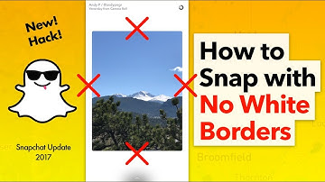 How to Post to Snapchat Story Without White Borders - iPhone