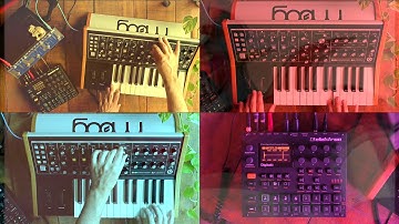 Moog Subsequent 25 - Elektron Digitakt - Tech21 Fly Rig - Mazinger Z - Synthwave