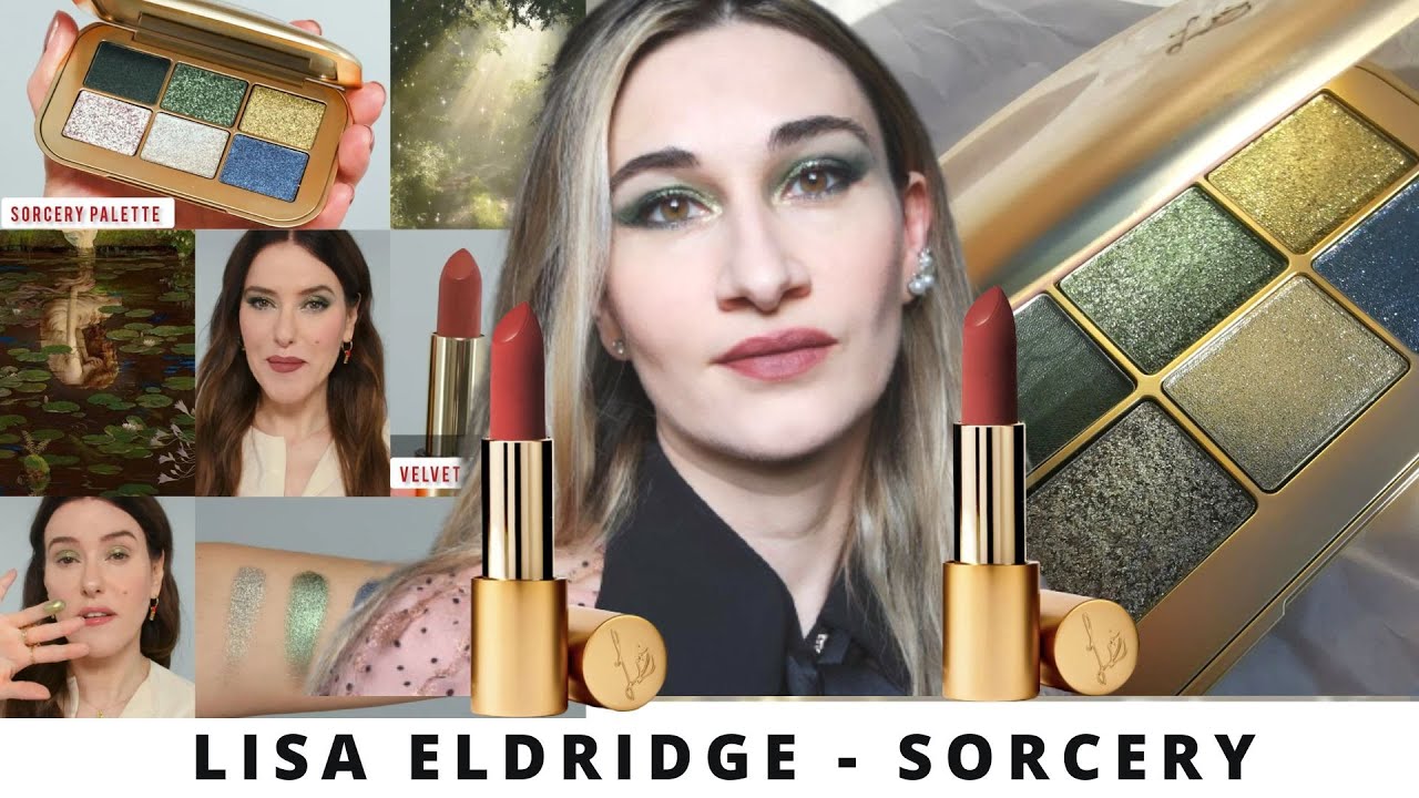 LISA ELDRIDGE MAKEUP LOOK Sorcery Eyeshadow Palette+💄Velvet Sorcery &  Enchantment Lipstick HOLIDAY22 