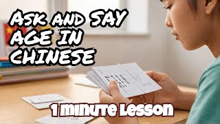 Learn how to say and ask age in Chinese | Chinesebhasa