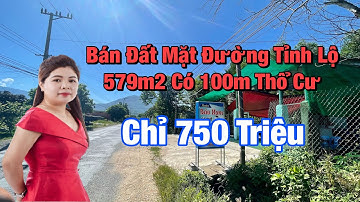 [ Đã Bán] Bán Đất Thổ Cư Mặt Đường Tỉnh Lộ Chỉ 750 Triệu