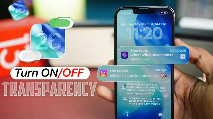 How to Turn ON or OFF iOS 26 Transparency Mode on iPhone | Use Transparency Mode Easily