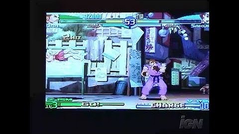 Street Fighter Alpha 3 Max Sony PSP Gameplay - TGS 2005