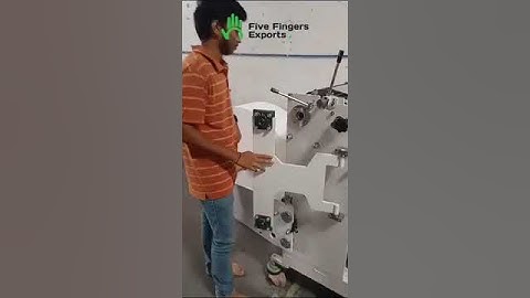 Paper Roll Slitting and Rewinding Machine Installed at Gujarat | Five Fingers Exports |