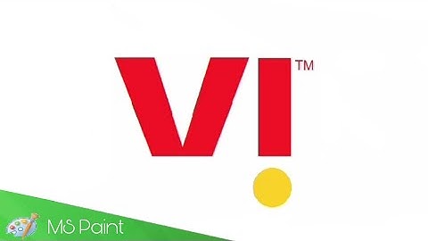 VI Logo || How To Draw VI Logo In MS Paint (Step by Step) for Beginners || Shriyansh Pandey