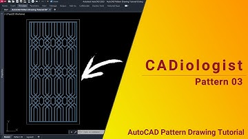 AutoCAD Pattern Drawing Tutorial 03