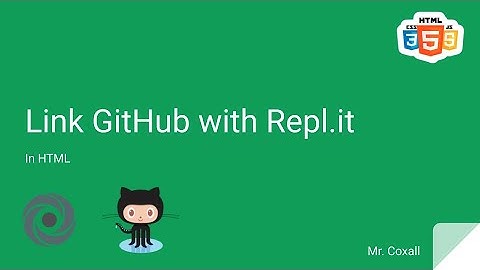 Link GitHub with Repl.it