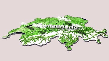 Switzerland 3d Map Free Stock Footage + After Effect Project File