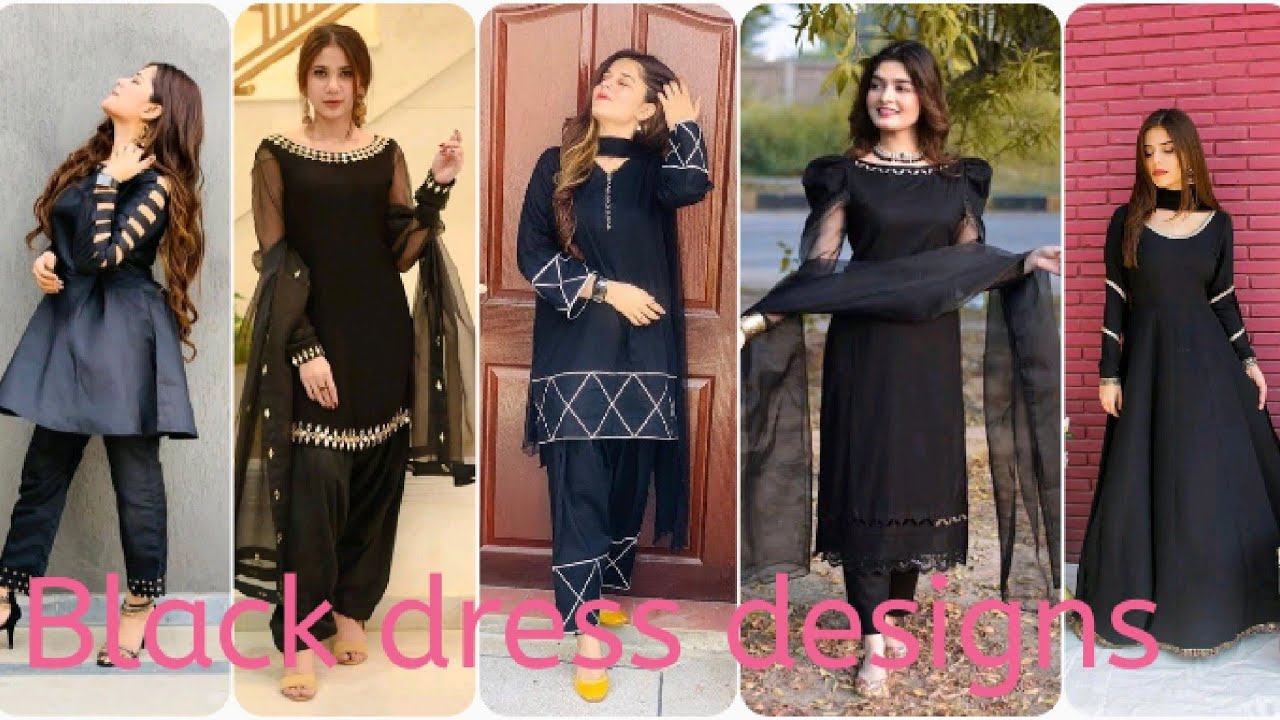 Beautiful Black Dress Designs Ideas For Summer 2022|New Black Dress Designs 