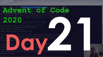 Day 21/25: Advent of Code 2020