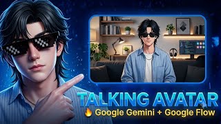 How to Create an Al Talking Avatar (Google Gemini+ Google Flow) FREE Method