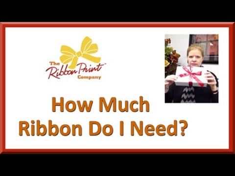 How to measure how much ribbon you'll need – Kudos Giftwrap