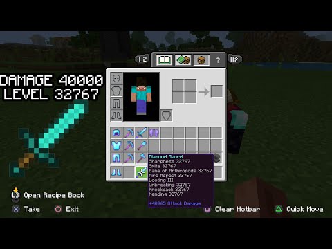 How To Get 32k SWORD On Minecraft Console! Max Enchantment On PS4,XBOX,PE