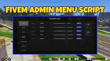 fivem admin menu script | FiveM Scripting | FiveM Shop | GTA V