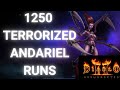 I killed terrorized andariel 1250 times  diablo 2 resurrected