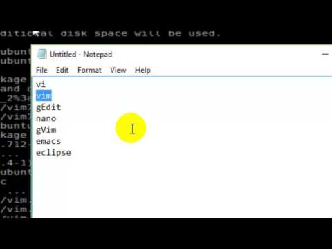 Popular text editors in lubuntu
