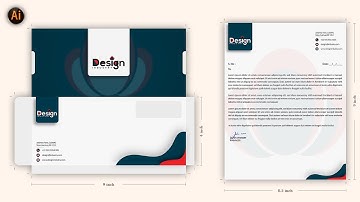 Latter-head & Envelope Design For Brand Identity In Adobe Illustrator cc 2021 | Tutorial