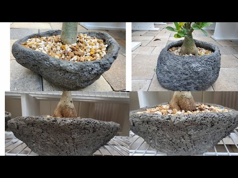 How to Make cement pots 다른 방법으로 만들어본 화산석 느낌의 화분
