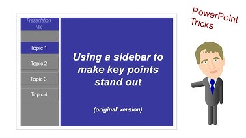 Creating a sidebar in PowerPoint (Original Version)