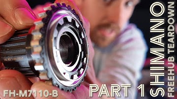 Shimano SLX Freehub VOLLEDIGE demontage | FH-M7110-B | Deel 1 - Verwijderen van afgedichte lagers...