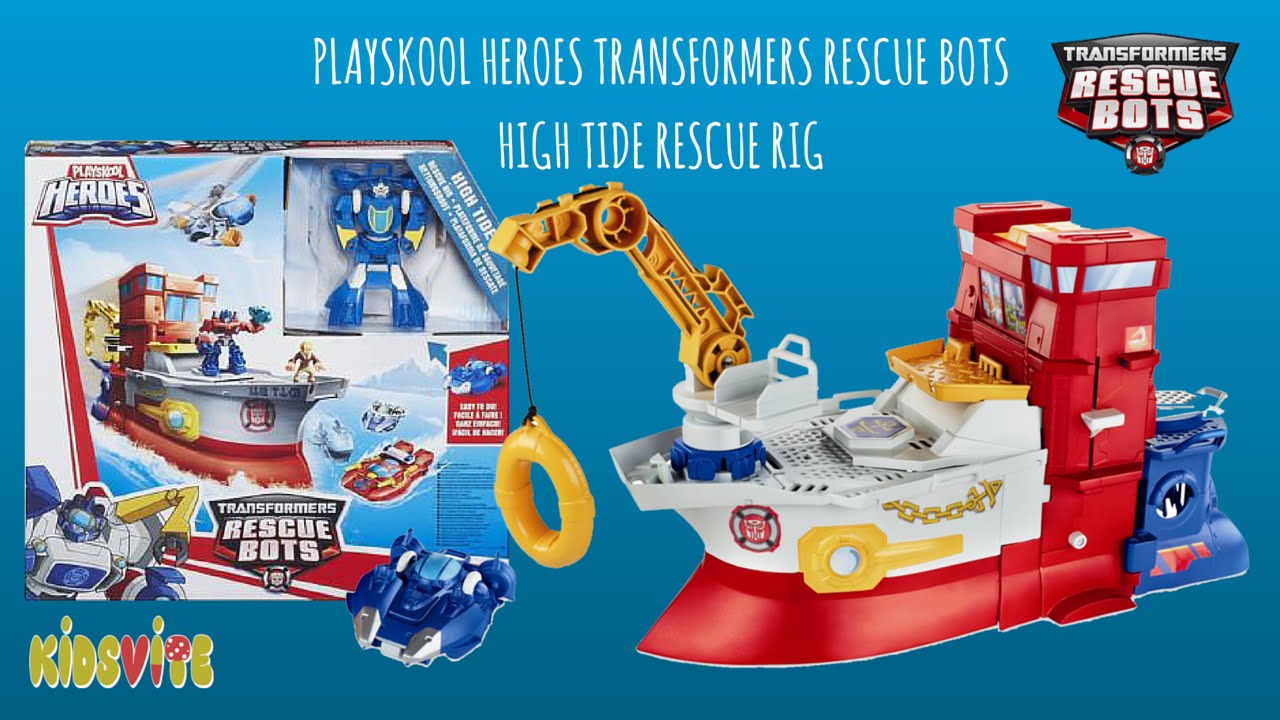 Rescue Bots Heroes Transformers High Tide Rig Playset