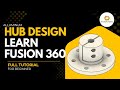 How to design a hub in fusion 360| just in 2 min |beginner's Tutorial| motor hub #autodeskfusion360