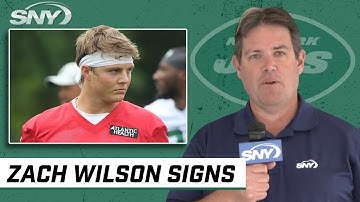 Zach Wilson agrees to contract terms with the Jets | SNY NFL Insider Ralph Vacchiano | SNY