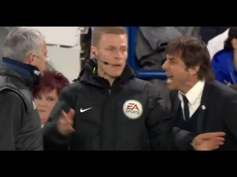 Conte vs Mourinho Head to Head | Ready to Fight | Chelsea vs Manchester United 2017 - YouTube