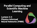 Introduction to Scientific Machine Learning 2: Physics-Informed Neural Networks
