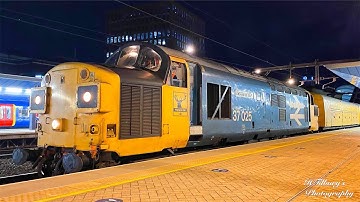 Class 37: 37025"Inverness TMD" Thrashes Out Of Reading On A Test Train