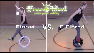 Einrad vs. elektrisches Einrad (Airwheel)