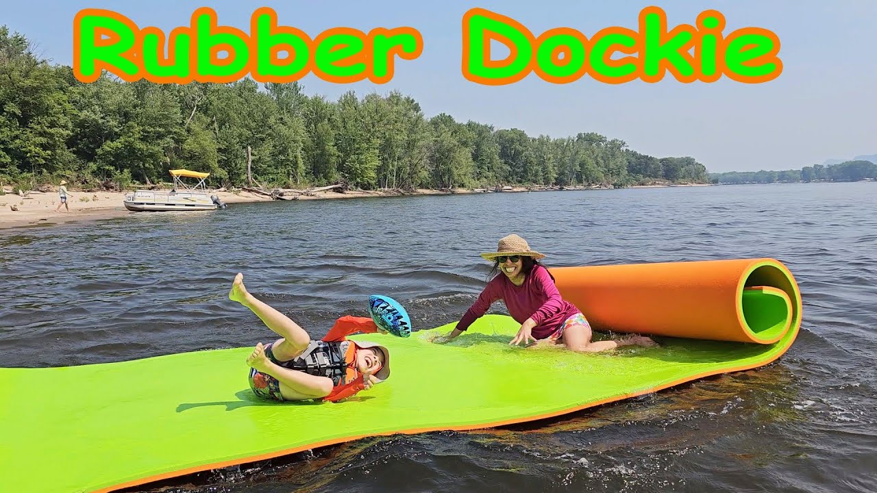 1 Best Floating Water Mat - Rubber Dockie 18X6 Floating Mat 