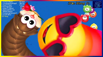 WormsZone.io # 83 game rắn săn mồi, top 1 vui nhộn ,kịch tính || Trần Hùng 83