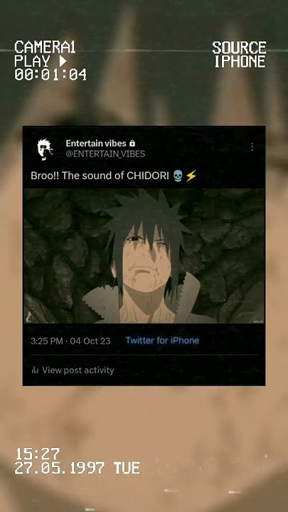 The sound of CHIDORI 💀⚡ #naruto #shorts